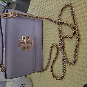 Small Tory Burch Lilac Crossbody Purse